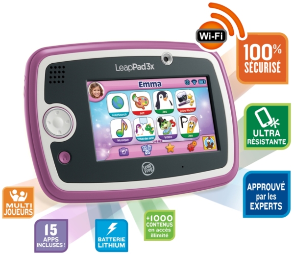 LeapFrog Tablette tactile LeapPad 3x Rose